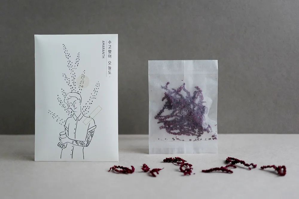 深圳品牌設(shè)計(jì)｜簡(jiǎn)單線描插畫傳遞茶的消息——韓國(guó)??? ? Message Tea包裝設(shè)計(jì)